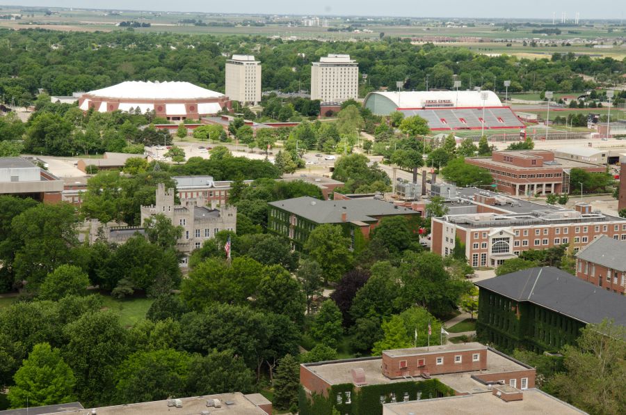 Aerial view of ISU Quad