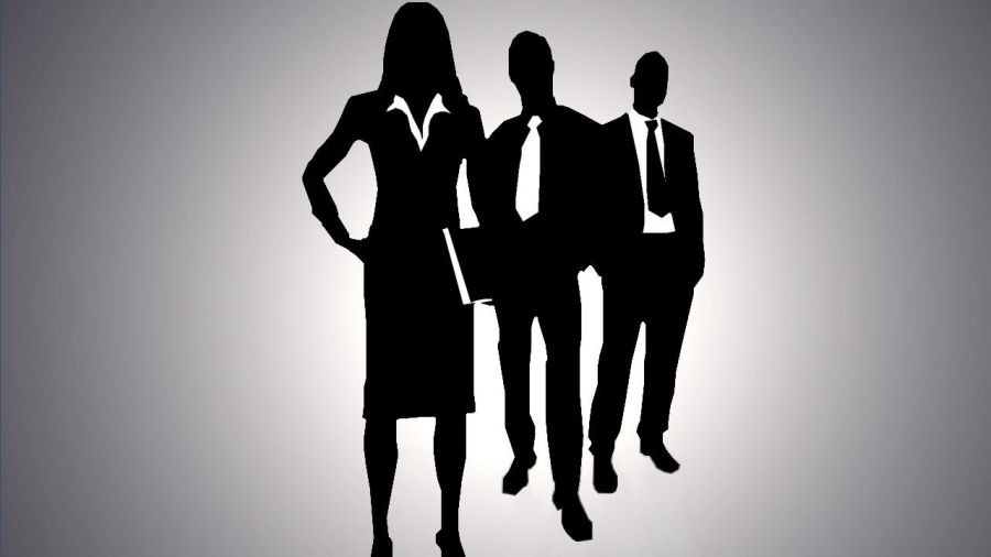 image of men and women in business attire